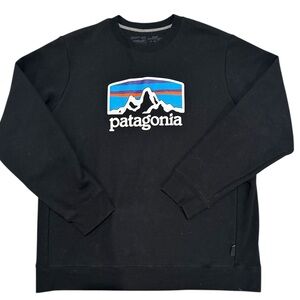 🍃Patagonia Fitz Roy Horizons Uprisal Crew Logo Sweatshirt Oversized Gorpcore XL